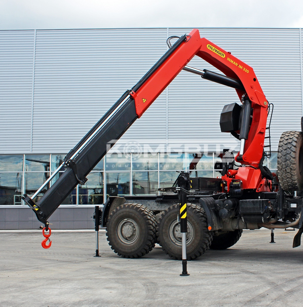 Бортовой Урал Next 4320 c кму Инман IM-320
