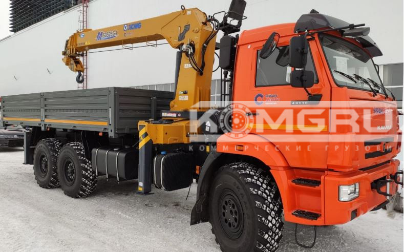 Самосвал КАМАЗ 43118 с КМУ  XCMG KSQS250-4
