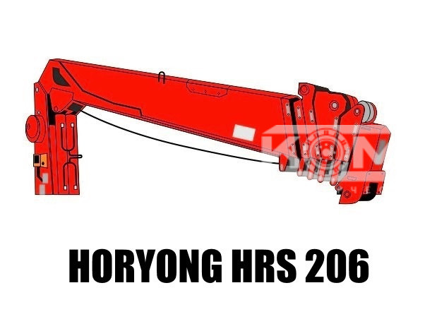 Седельный тягач КАМАЗ 65115 с КМУ HORYONG HRS 206