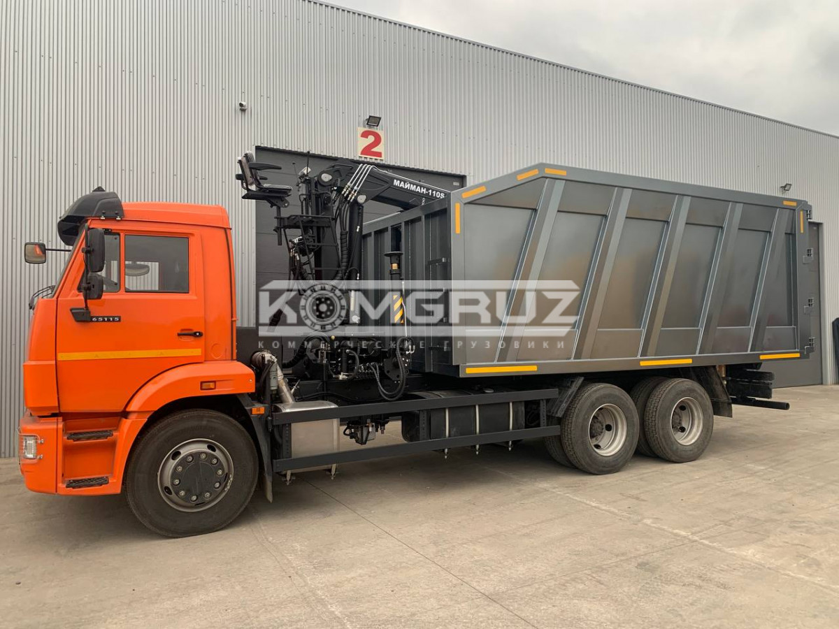 ЛОМОВОЗ КАМАЗ 65115 С КМУ МАЙМАН 110S