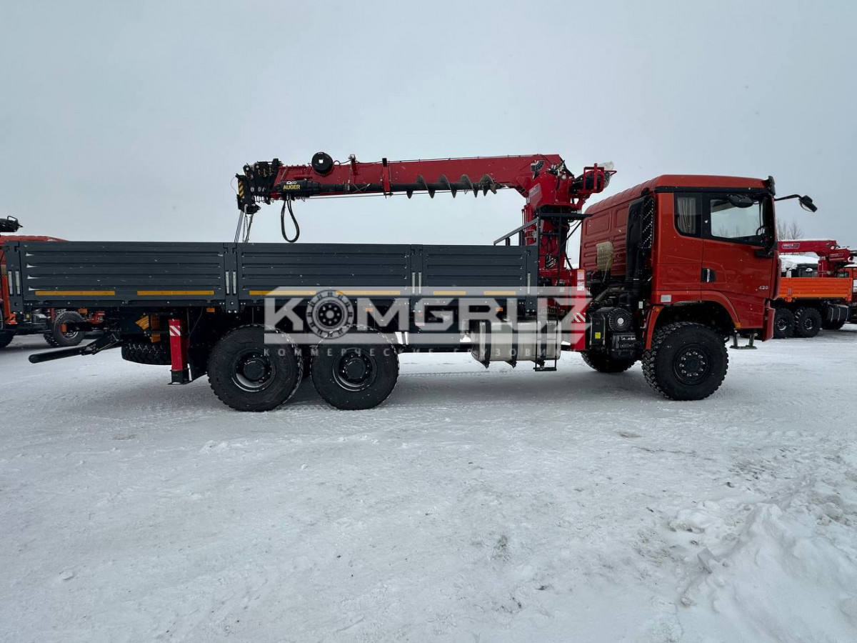 Бортовой Shacman 6x6 c КМУ Horyong hrs 217
