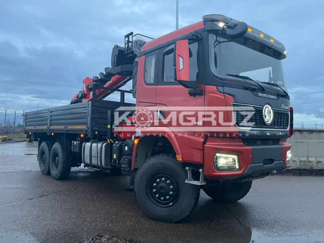 Бортовой Shacman 6x6 c КМУ Kanglim ks 2056 h