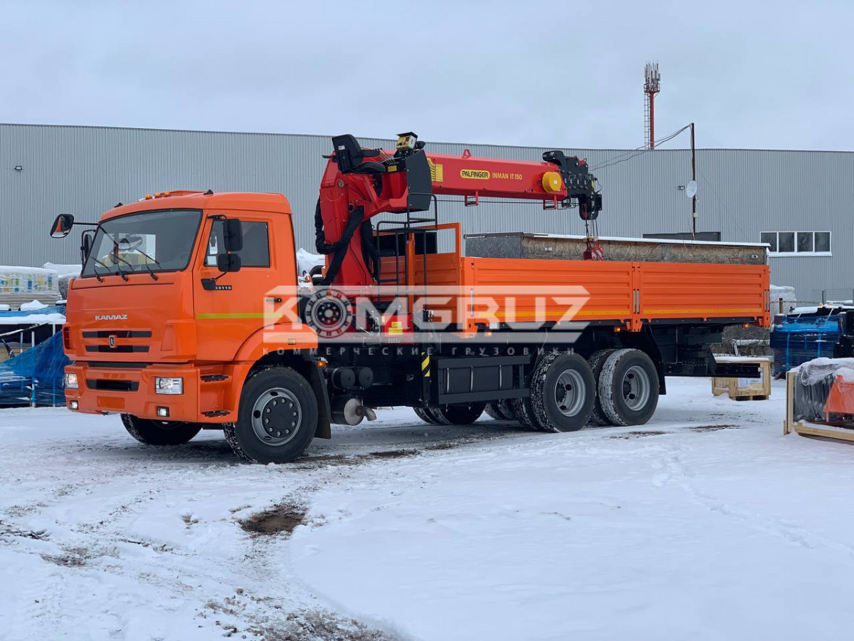 Бортовой Камаз 6520 с кму Инман ИТ 150