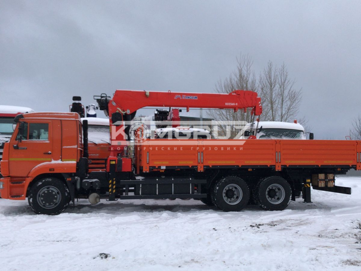 Бортовой Камаз 65115 с КМУ Kanglim KS 1256 G-II
