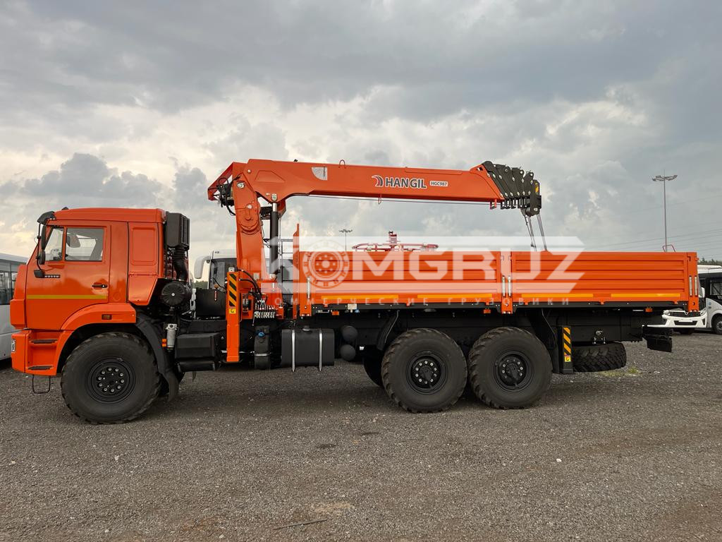 Бортовой КАМАЗ 43118 c КМУ Hangil HGC 987