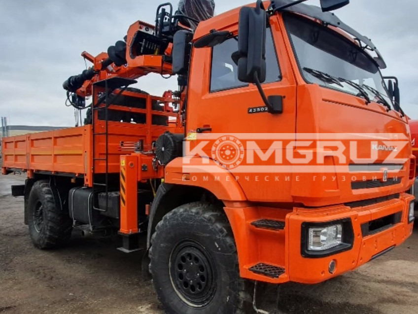 Бортовой Камаз 43502 с КМУ Hangil HGC 514