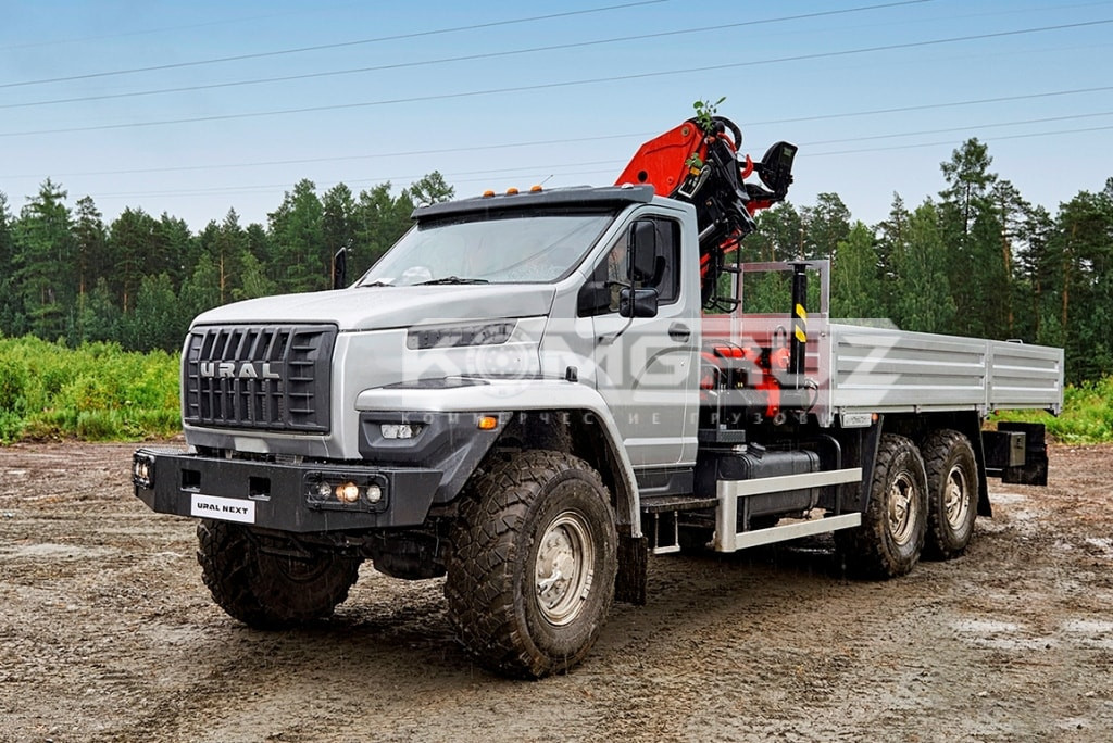 Бортовой Урал Next 4320 c кму Palfinger Inman IM-150N