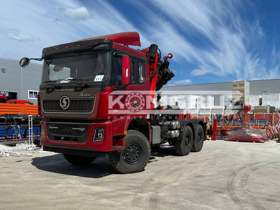 Седельный тягач Shacman 6x6 c КМУ Sunhunk K 108