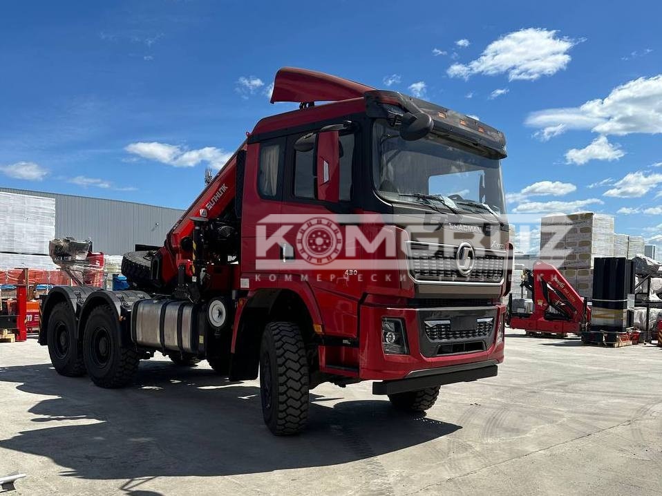 Седельный тягач Shacman 6x6 c КМУ Sunhunk K 108 фото