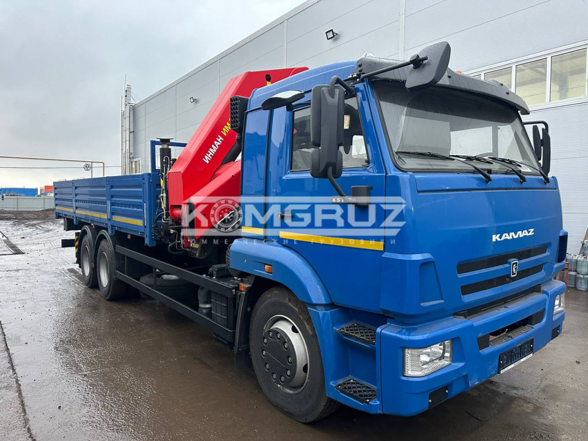 Бортовой КАМАЗ 65117-3010-48 (A5) с КМУ Инман ИМ-320