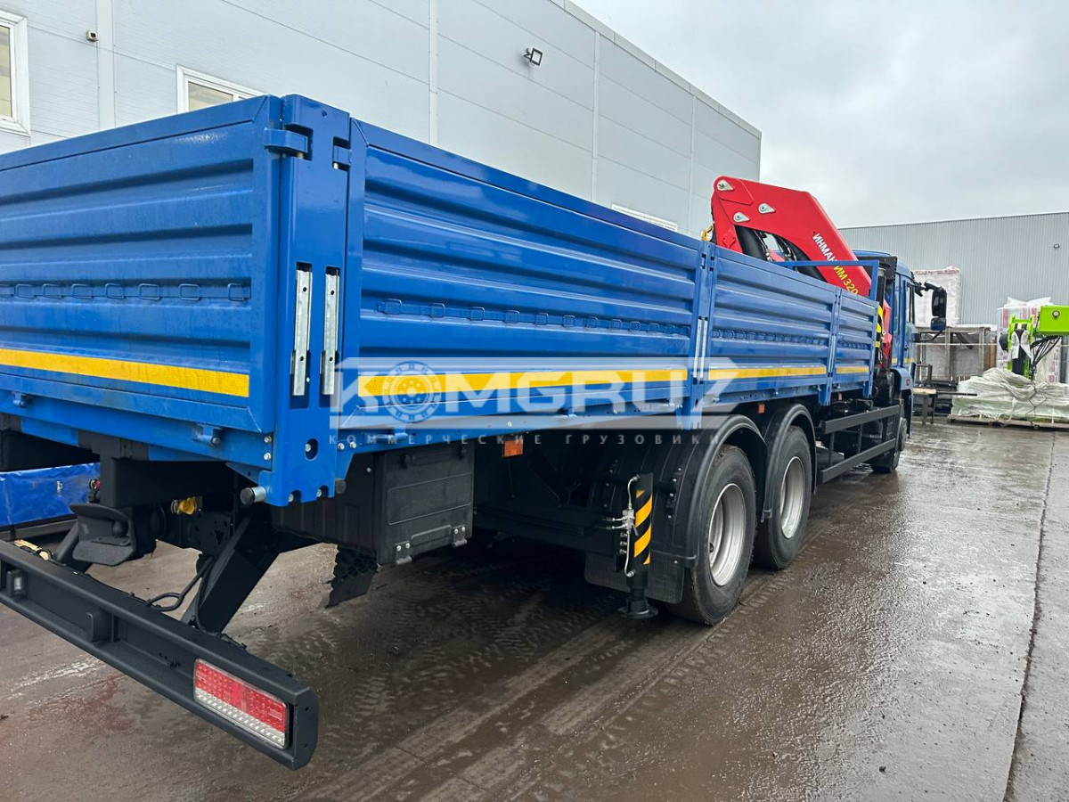 Бортовой КАМАЗ 65117-3010-48 (A5) с КМУ Инман ИМ-320 фото