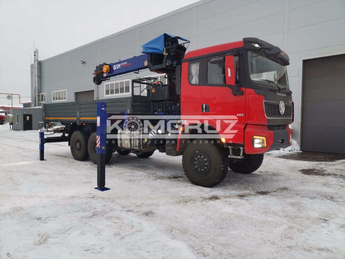 Бортовой Shacman 6x6 c КМУ DongYang ss2036 фото