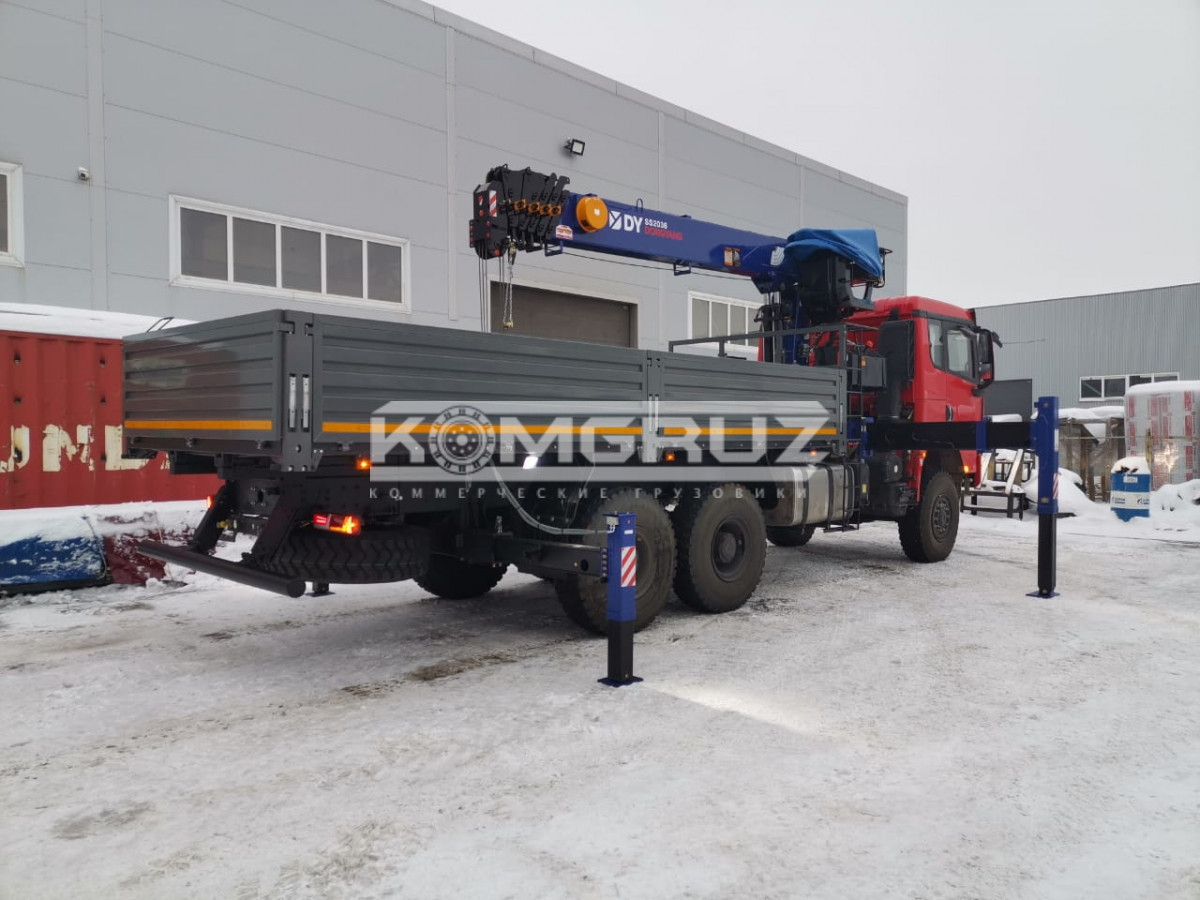 Бортовой Shacman 6x6 c КМУ DongYang ss2036 фото