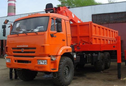 Самосвал КАМАЗ 43118 с КМУ Kanglim KS 2056H