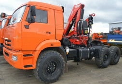 Седельный тягач КАМАЗ 43118 с КМУ Fassi F155A.0.22