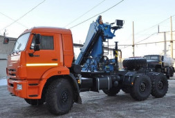 Седельный тягач КАМАЗ 43118 с КМУ INMAN IM 150