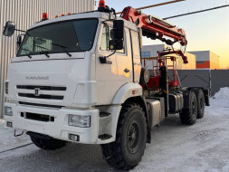 Седельный тягач КАМАЗ 43118 с КМУ Kanglim KS 2057