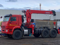 Седельный тягач КАМАЗ 43118 с КМУ HORYONG HRS 206