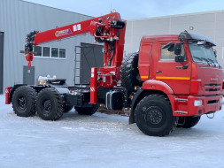 Седельный тягач КАМАЗ 43118 с КМУ HORYONG HRS 216