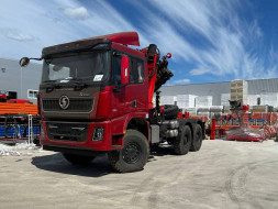 Седельный тягач Shacman 6x6 c КМУ Sunhunk K 238