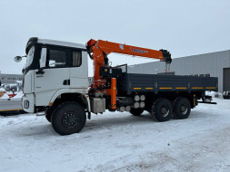 Бортовой Shacman 6x6 c КМУ Hangil hgc 976